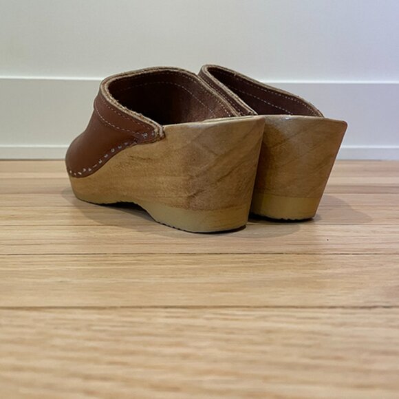 Brown Leather Mules - Picture 3 of 5